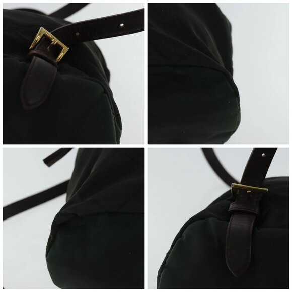 PRADA Backpack Nylon Green Gold Auth bs19006 - Picture 16 of 16